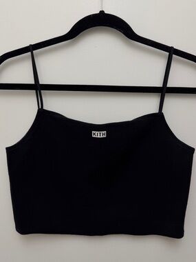 kith cropped spaghetti strap tank